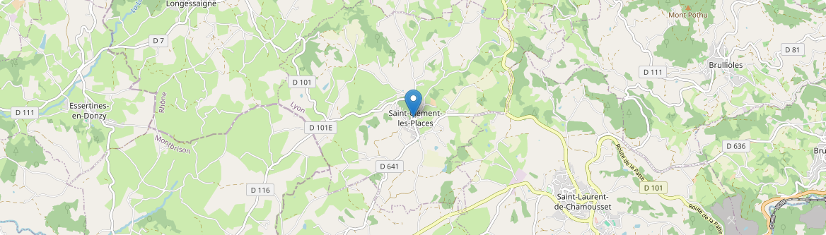 Saint-Clément-les-Places - Carte