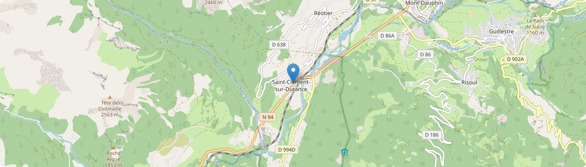 Saint-Clément-sur-Durance - Carte