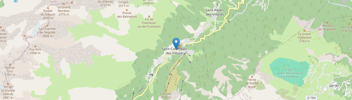 Saint-Colomban-des-Villards - Carte