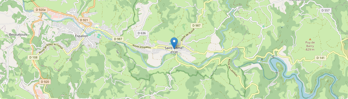Saint-Côme-d'Olt - Carte