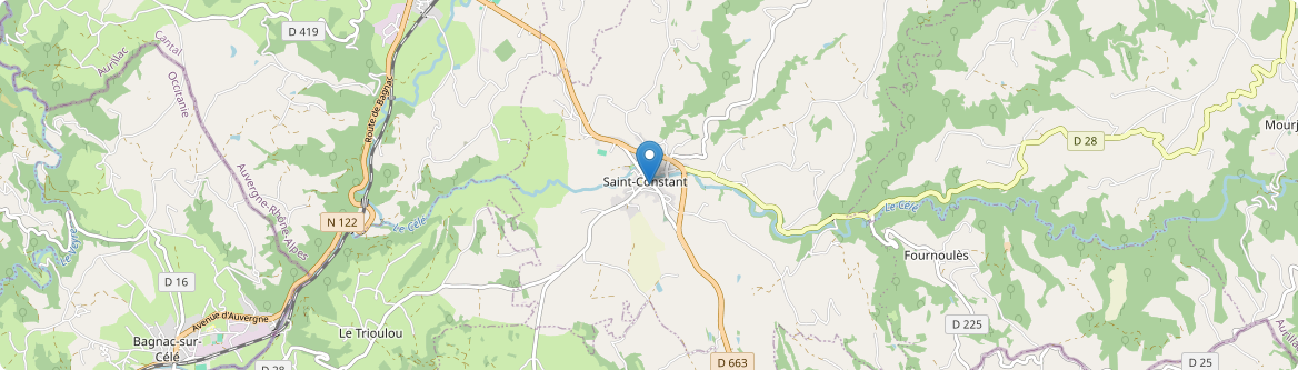 Saint-Constant-Fournoulès - Carte