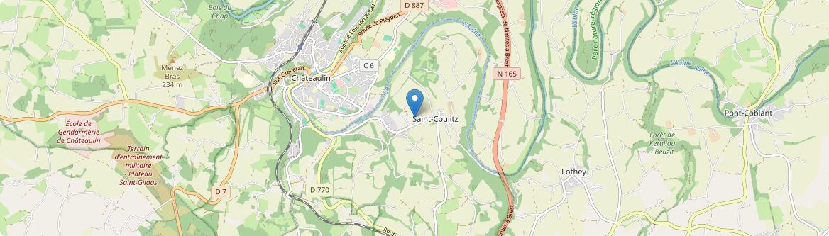 Saint-Coulitz - Carte
