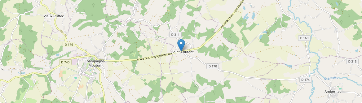 Saint-Coutant - Carte