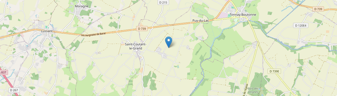 Saint-Coutant-le-Grand - Carte