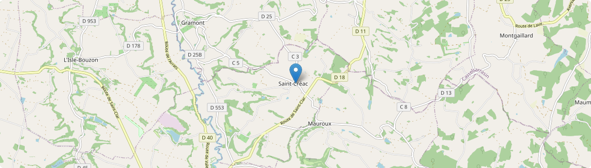 Saint-Créac - Carte