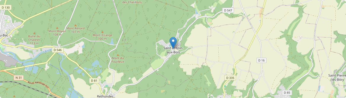 Saint-Crépin-aux-Bois - Carte