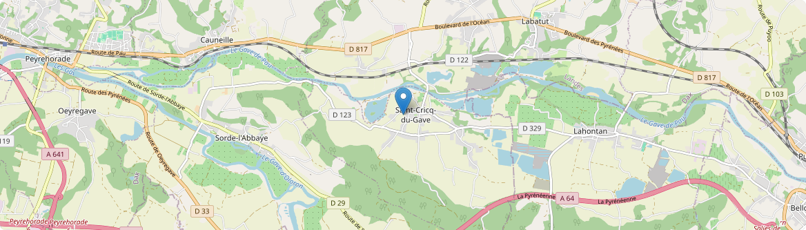 Saint-Cricq-du-Gave - Carte