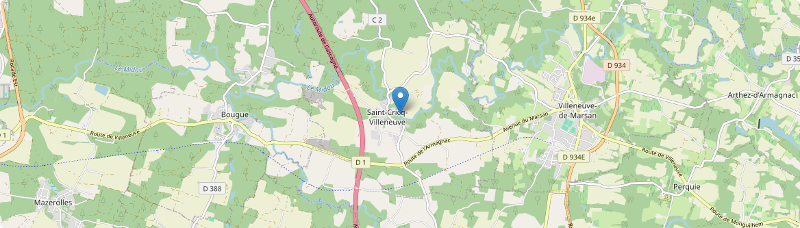 Saint-Cricq-Villeneuve - Carte