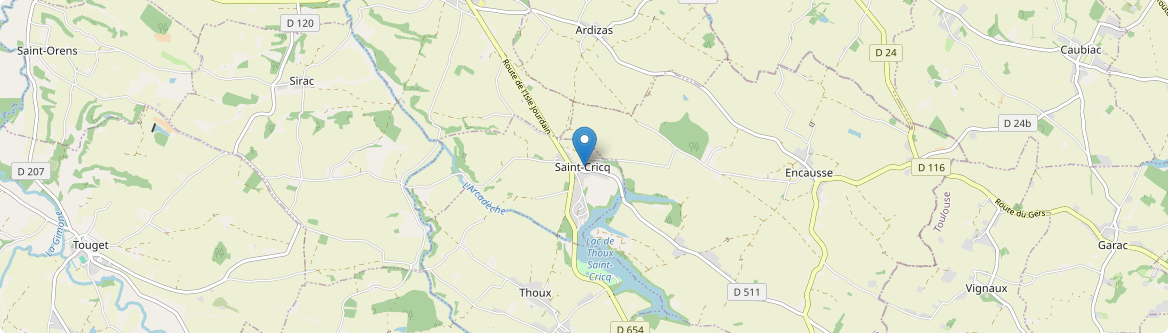 Saint-Cricq - Carte
