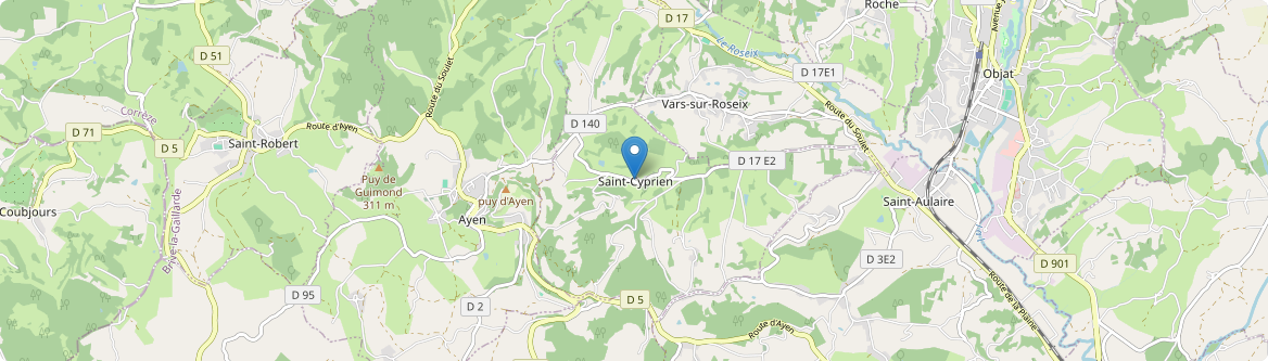 Saint-Cyprien - Carte
