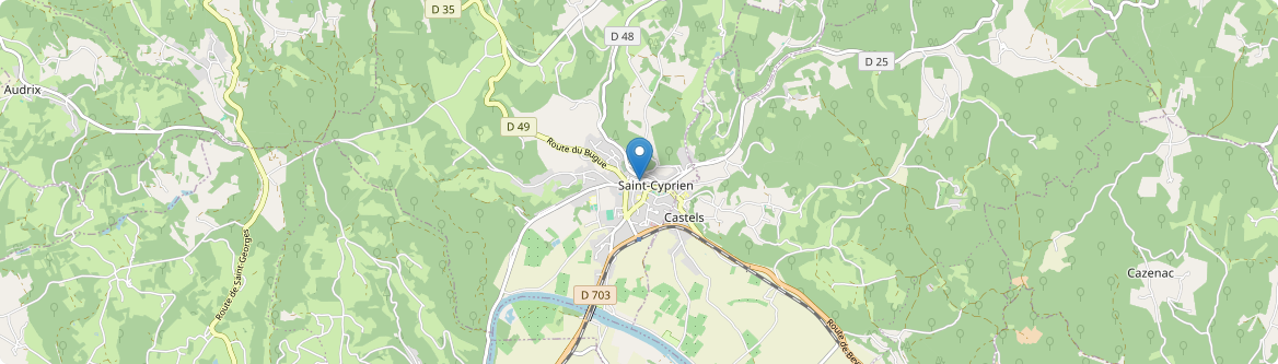 Saint-Cyprien - Carte