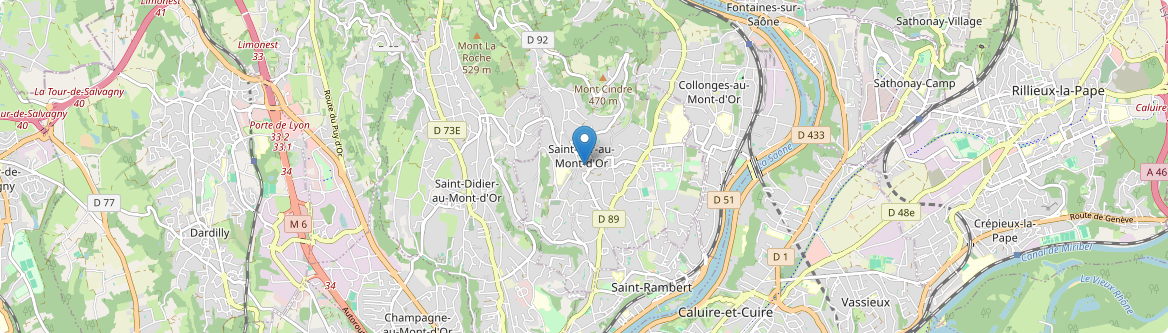 Saint-Cyr-au-Mont-d'Or - Carte