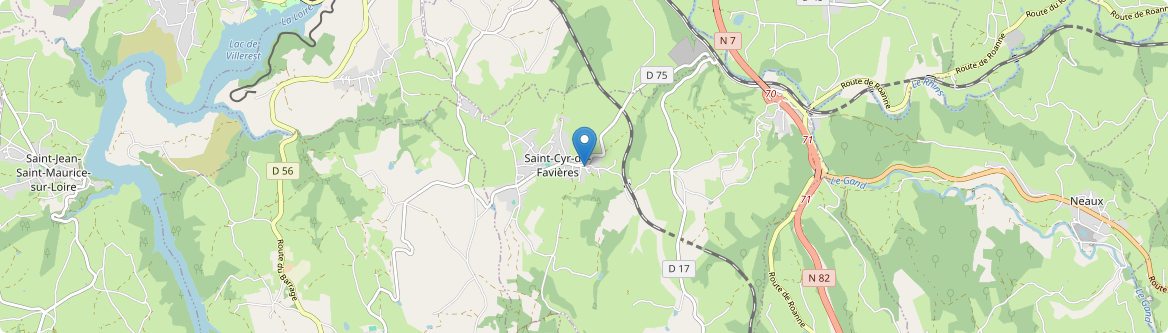 Saint-Cyr-de-Favières - Carte