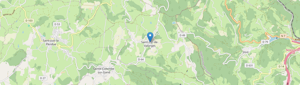 Saint-Cyr-de-Valorges - Carte
