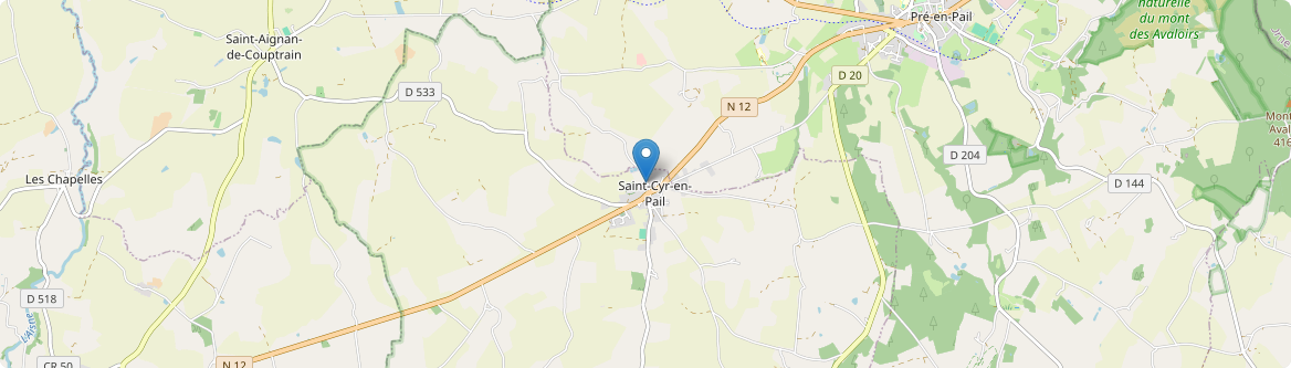 Saint-Cyr-en-Pail - Carte