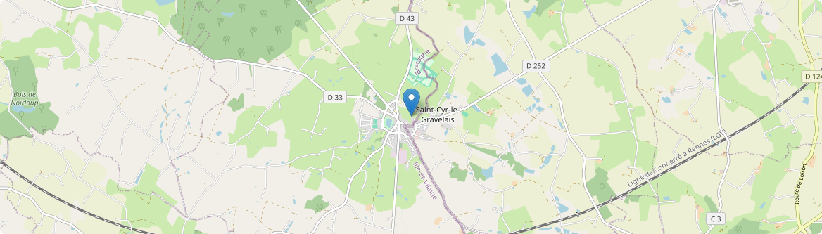 Saint-Cyr-le-Gravelais - Carte