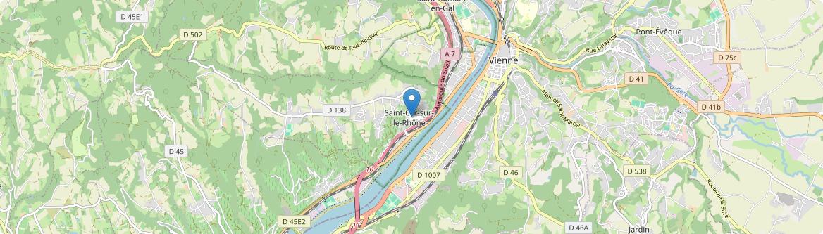 Saint-Cyr-sur-le-Rhône - Carte