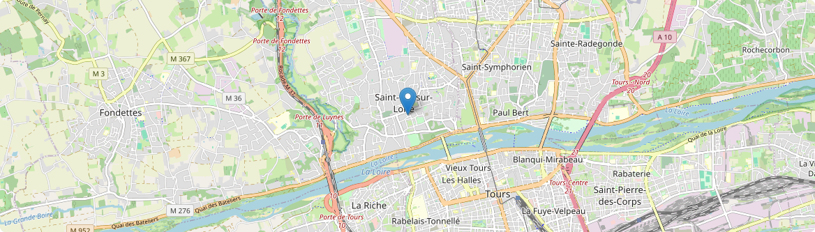 Saint-Cyr-sur-Loire - Carte