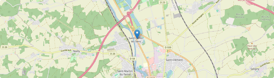 Saint-Denis-lès-Sens - Carte