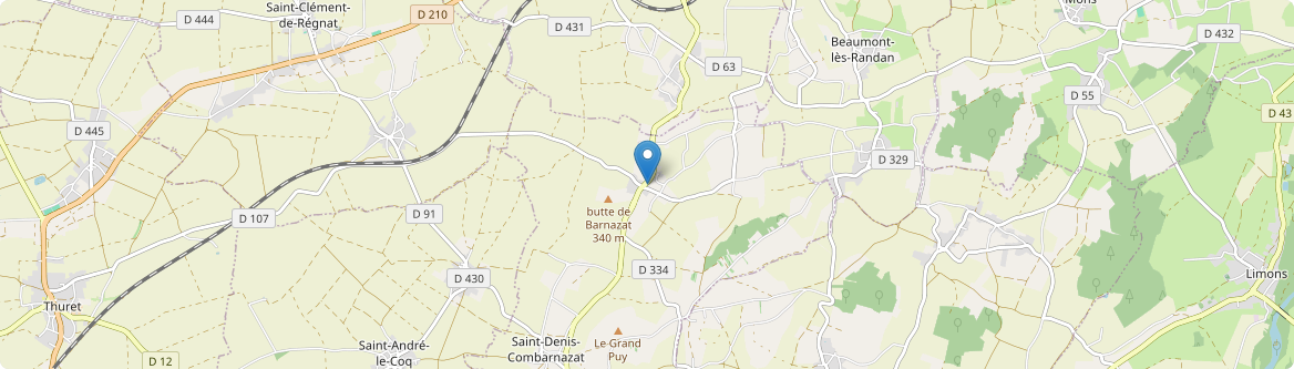 Saint-Denis-Combarnazat - Carte