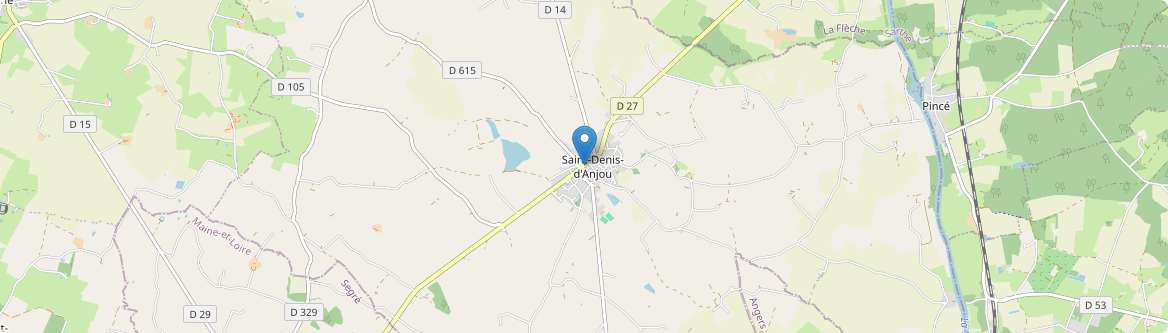 Saint-Denis-d'Anjou - Carte