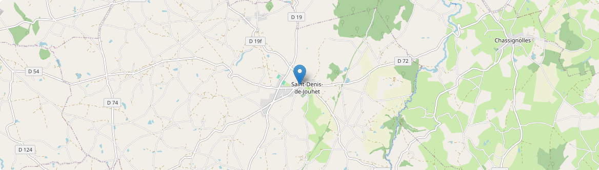 Saint-Denis-de-Jouhet - Carte