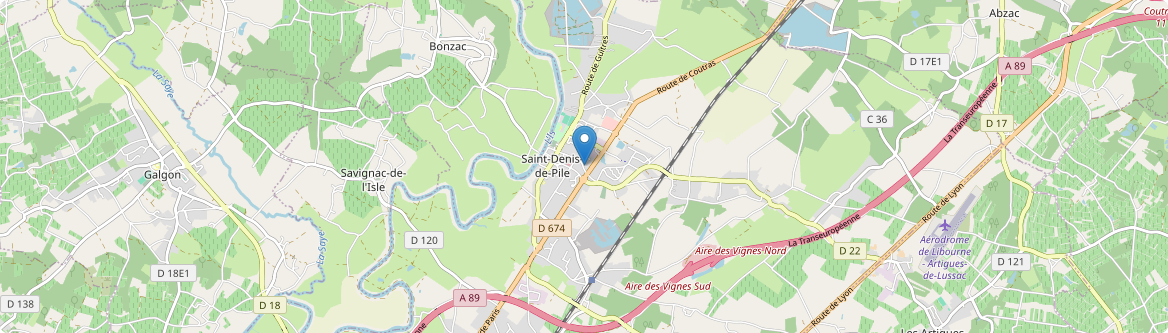 Saint-Denis-de-Pile - Carte