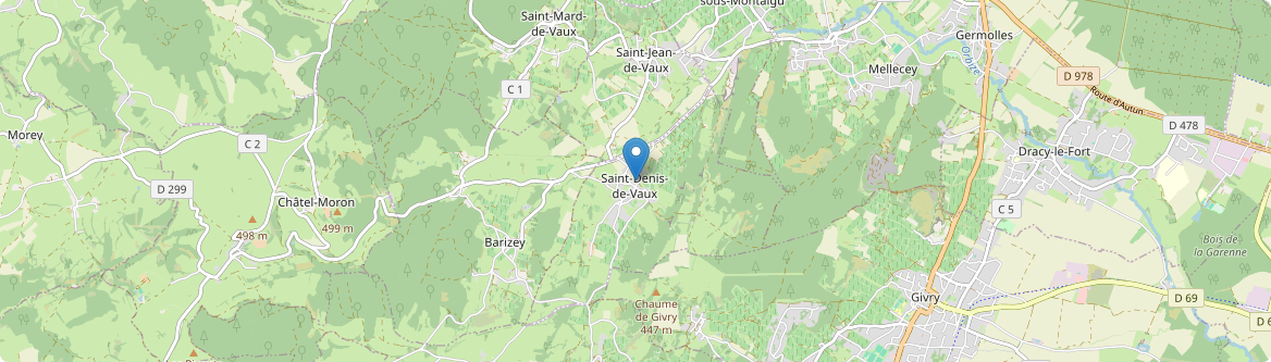 Saint-Denis-de-Vaux - Carte