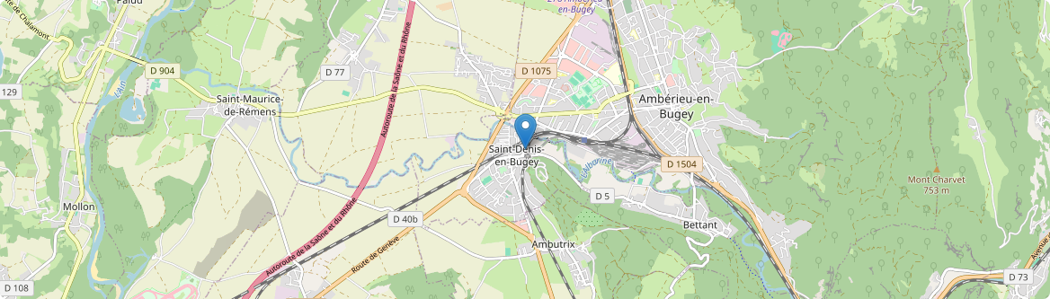 Saint-Denis-en-Bugey - Carte