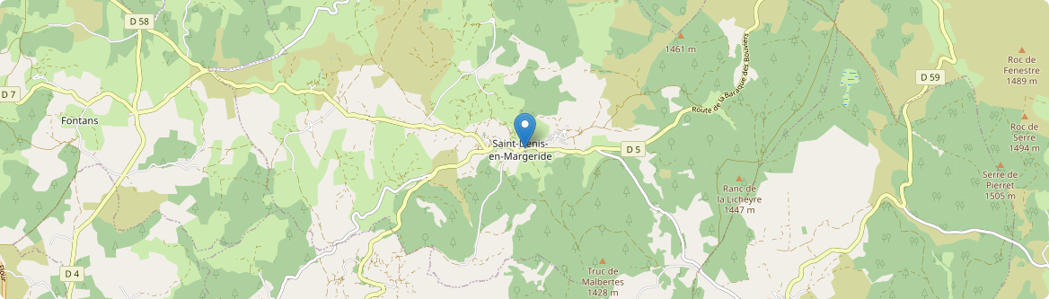 Saint-Denis-en-Margeride - Carte
