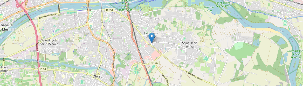 Saint-Denis-en-Val - Carte