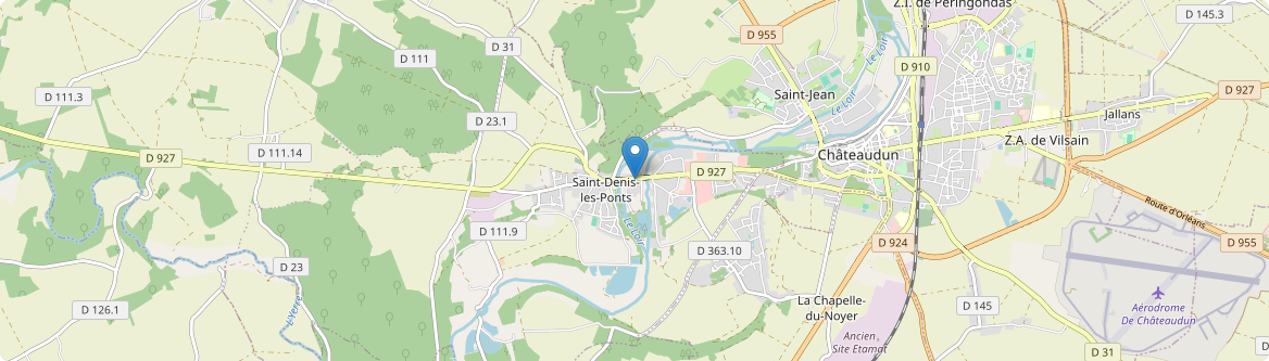 Saint-Denis-Lanneray - Carte