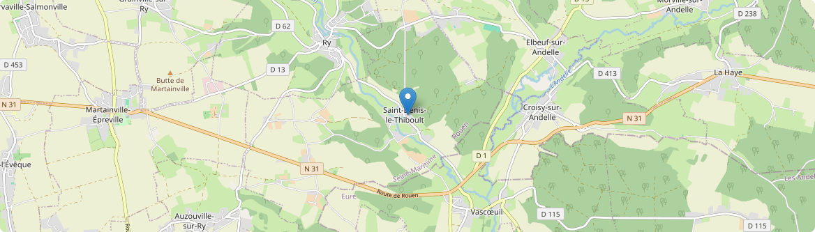 Saint-Denis-le-Thiboult - Carte