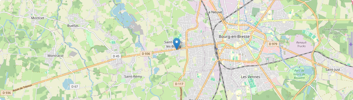 Saint-Denis-lès-Bourg - Carte