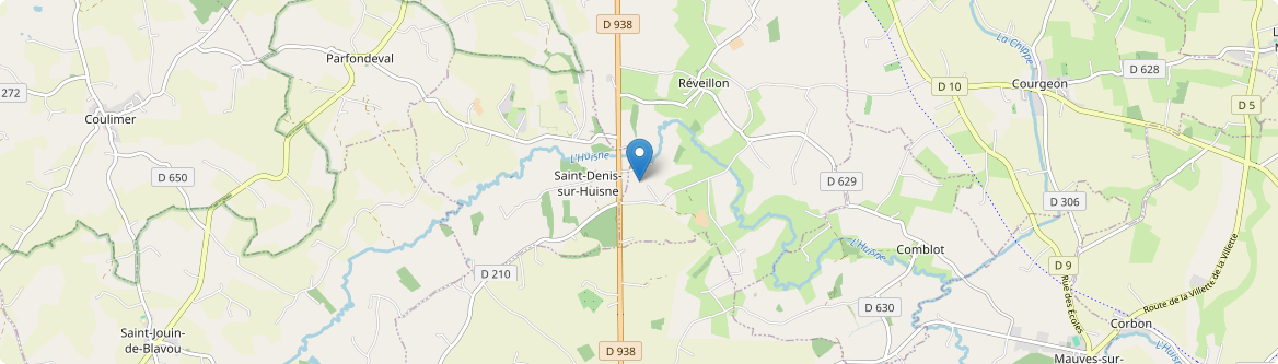 Saint-Denis-sur-Huisne - Carte