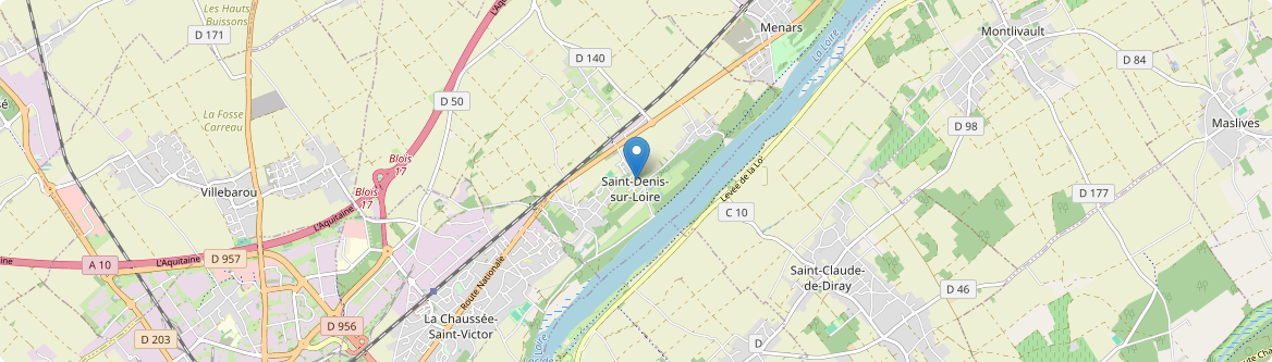 Saint-Denis-sur-Loire - Carte