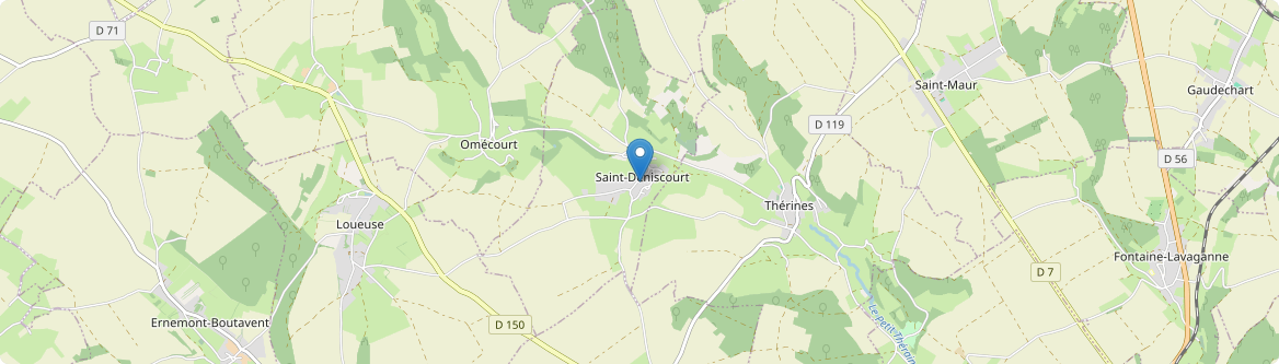 Saint-Deniscourt - Carte