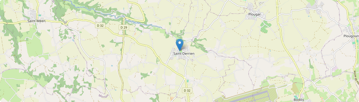 Saint-Derrien - Carte
