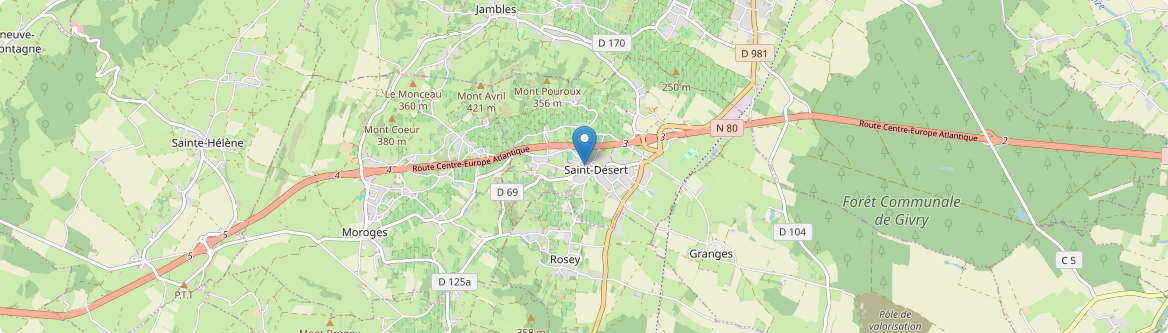 Saint-Désert - Carte