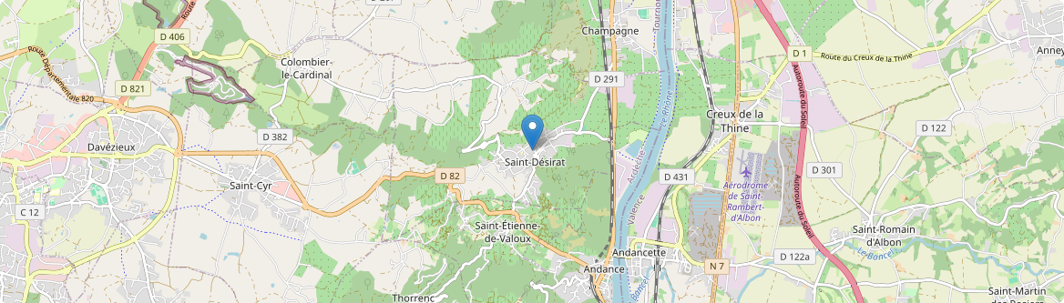 Saint-Désirat - Carte