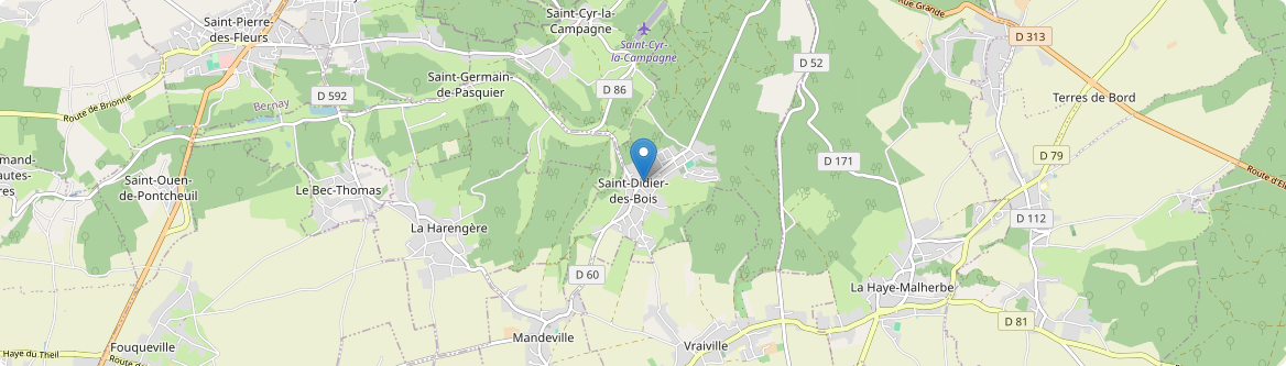 Saint-Didier-des-Bois - Carte