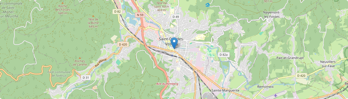 Saint-Dié-des-Vosges - Carte