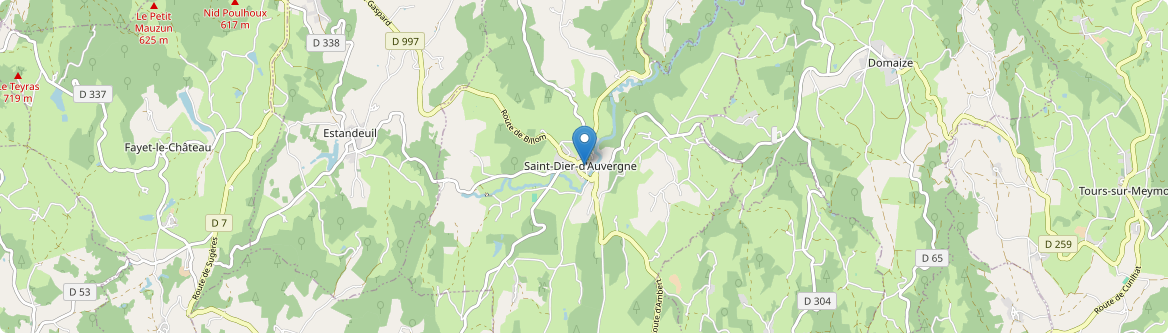 Saint-Dier-d'Auvergne - Carte