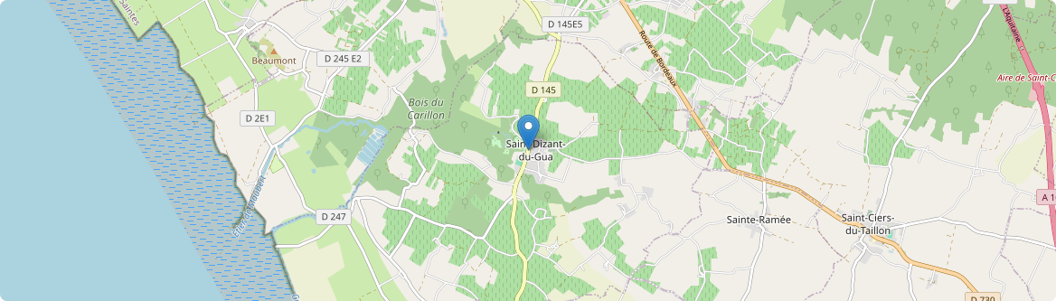 Saint-Dizant-du-Gua - Carte
