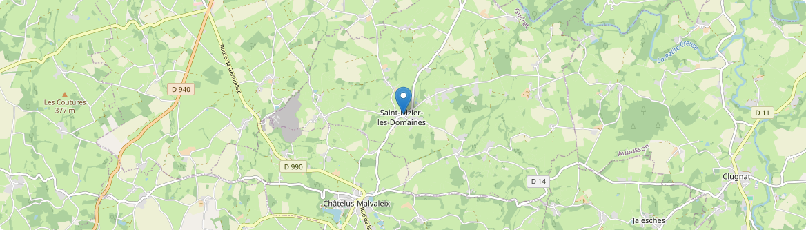 Saint-Dizier-les-Domaines - Carte