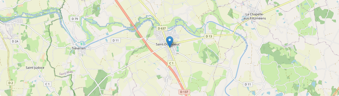 Saint-Domineuc - Carte