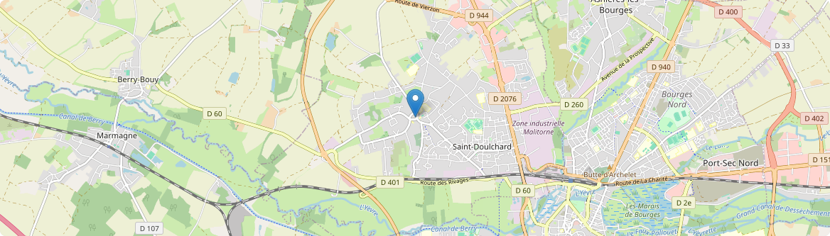 Saint-Doulchard - Carte
