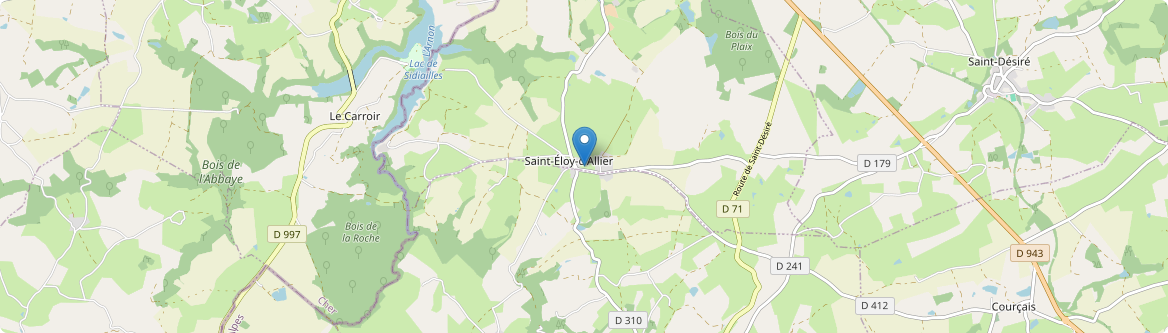 Saint-Éloy-d'Allier - Carte