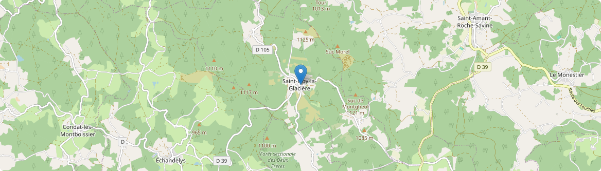Saint-Éloy-la-Glacière - Carte
