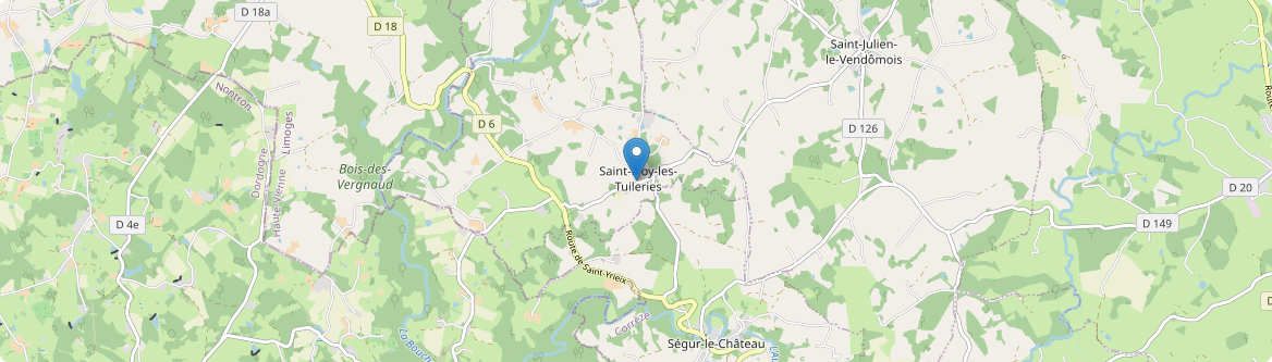 Saint-Éloy-les-Tuileries - Carte